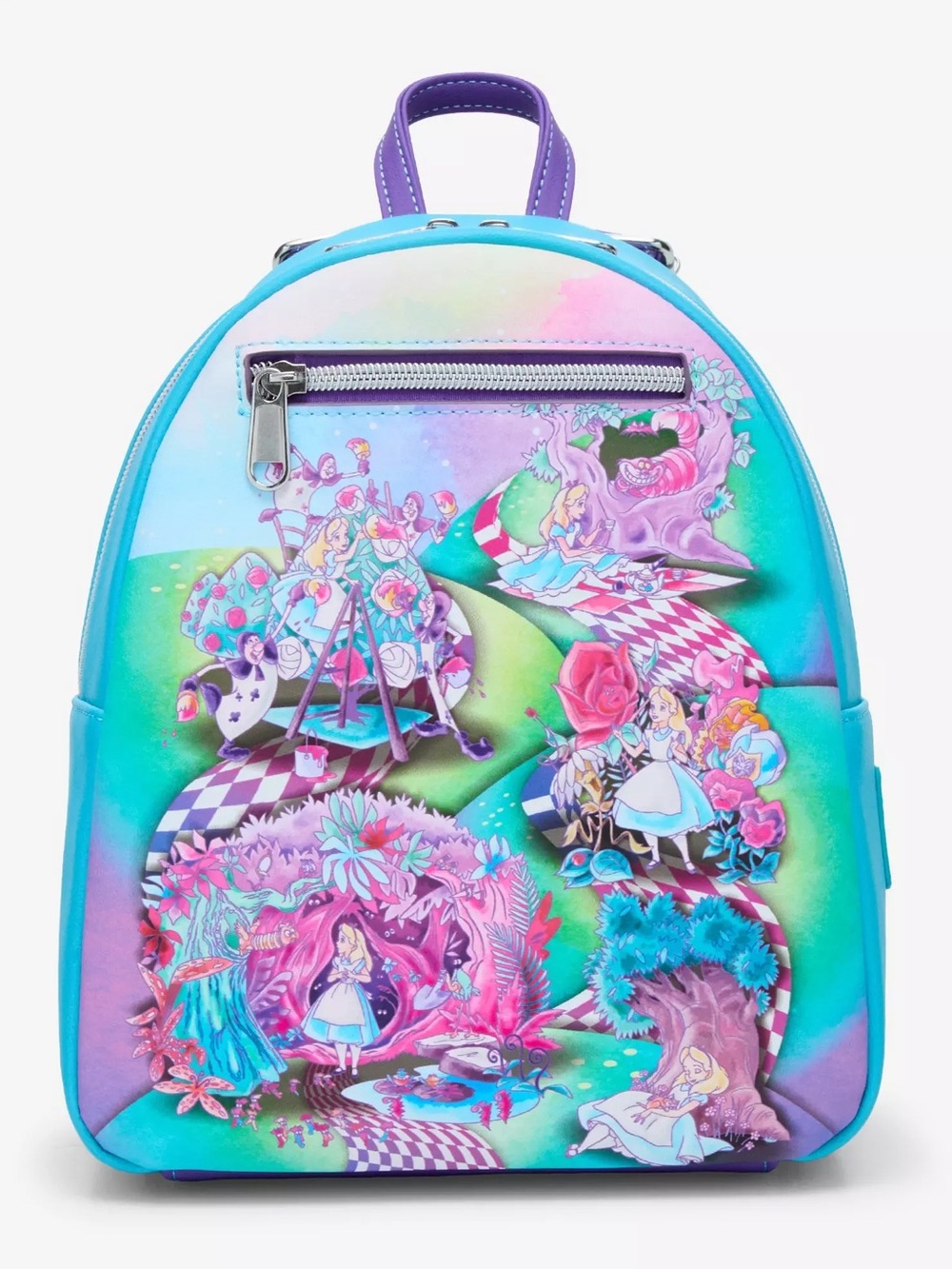 NWT Loungefly Disney Alice In Wonderland Scenes Mini Backpack